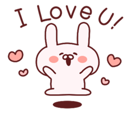 Favorable degree rabbit New Years! sticker #14311555