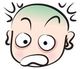 No hair boy sticker #14312364