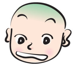 No hair boy sticker #14312365