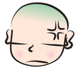 No hair boy sticker #14312366