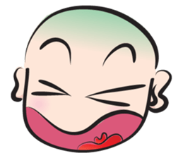 No hair boy sticker #14312371