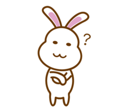 White Mochi Rabbit sticker #14312905