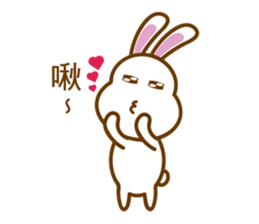 White Mochi Rabbit sticker #14312911