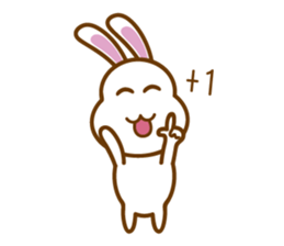 White Mochi Rabbit sticker #14312915