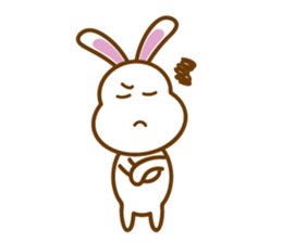 White Mochi Rabbit sticker #14312918
