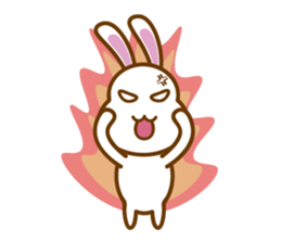 White Mochi Rabbit sticker #14312925