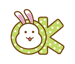 White Mochi Rabbit sticker #14312928