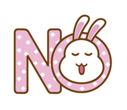 White Mochi Rabbit sticker #14312929