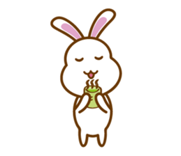 White Mochi Rabbit sticker #14312932