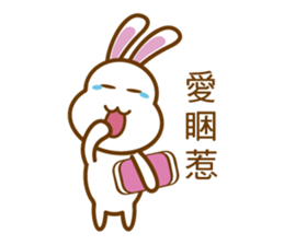 White Mochi Rabbit sticker #14312936