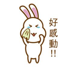 White Mochi Rabbit sticker #14312940