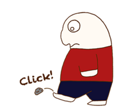 A man who never blinks sticker #14313303