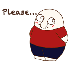 A man who never blinks sticker #14313315