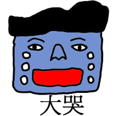 Face chart (laugh) sticker #14313840