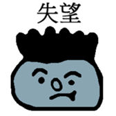 Face chart (laugh) sticker #14313869