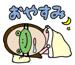 Big Eyes Japanese Girl's Daily Routine 3 sticker #14313919