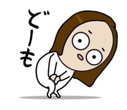 Big Eyes Japanese Girl's Daily Routine 3 sticker #14313920
