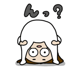 Big Eyes Japanese Girl's Daily Routine 3 sticker #14313924