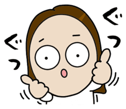 Big Eyes Japanese Girl's Daily Routine 3 sticker #14313926