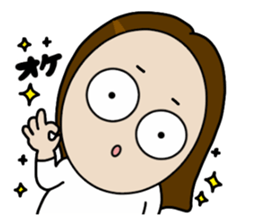 Big Eyes Japanese Girl's Daily Routine 3 sticker #14313929