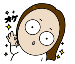 Big Eyes Japanese Girl's Daily Routine 3 sticker #14313929
