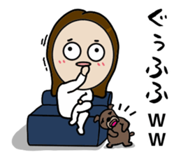 Big Eyes Japanese Girl's Daily Routine 3 sticker #14313930