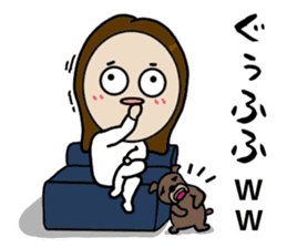 Big Eyes Japanese Girl's Daily Routine 3 sticker #14313930