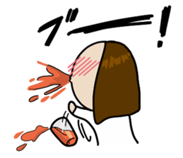 Big Eyes Japanese Girl's Daily Routine 3 sticker #14313931