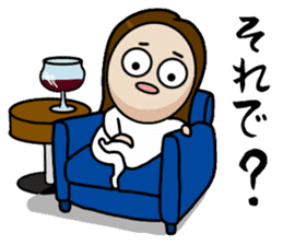 Big Eyes Japanese Girl's Daily Routine 3 sticker #14313933