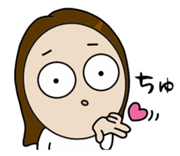 Big Eyes Japanese Girl's Daily Routine 3 sticker #14313936