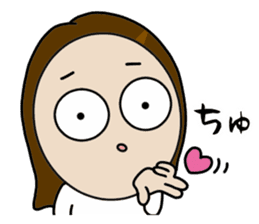 Big Eyes Japanese Girl's Daily Routine 3 sticker #14313936