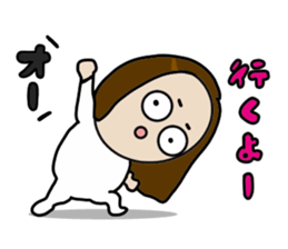 Big Eyes Japanese Girl's Daily Routine 3 sticker #14313937