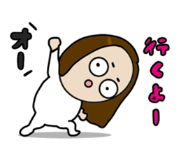 Big Eyes Japanese Girl's Daily Routine 3 sticker #14313937