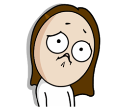 Big Eyes Japanese Girl's Daily Routine 3 sticker #14313939