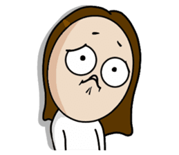 Big Eyes Japanese Girl's Daily Routine 3 sticker #14313939