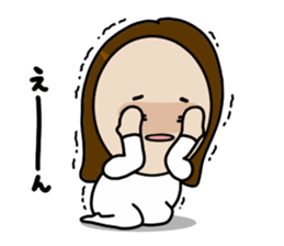 Big Eyes Japanese Girl's Daily Routine 3 sticker #14313942