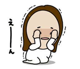Big Eyes Japanese Girl's Daily Routine 3 sticker #14313942