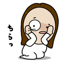 Big Eyes Japanese Girl's Daily Routine 3 sticker #14313943