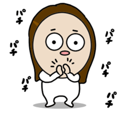 Big Eyes Japanese Girl's Daily Routine 3 sticker #14313945