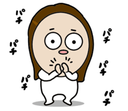 Big Eyes Japanese Girl's Daily Routine 3 sticker #14313945