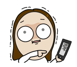 Big Eyes Japanese Girl's Daily Routine 3 sticker #14313948