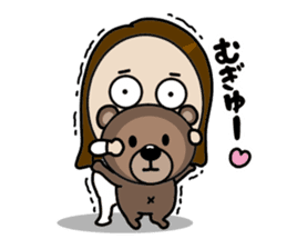 Big Eyes Japanese Girl's Daily Routine 3 sticker #14313949