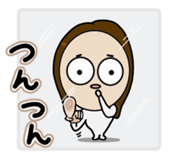 Big Eyes Japanese Girl's Daily Routine 3 sticker #14313950
