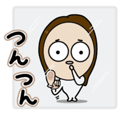 Big Eyes Japanese Girl's Daily Routine 3 sticker #14313950