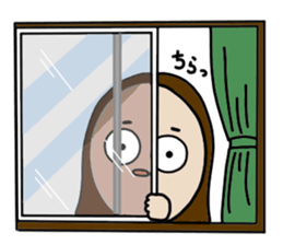 Big Eyes Japanese Girl's Daily Routine 3 sticker #14313952