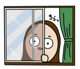 Big Eyes Japanese Girl's Daily Routine 3 sticker #14313952