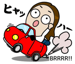 Big Eyes Japanese Girl's Daily Routine 3 sticker #14313957