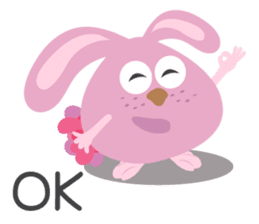 Gym bunny sticker #14314032