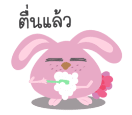 Gym bunny sticker #14314043