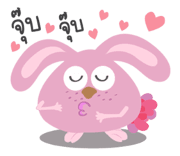 Gym bunny sticker #14314052